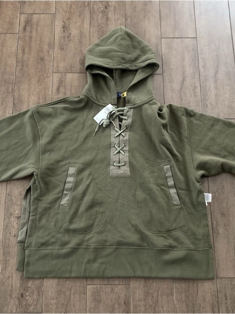 Ralph Lauren Polo Women's Oversized Hoodie Green Sz XS/S